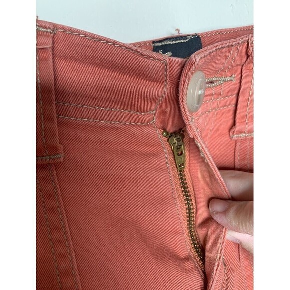 Jag Jeans Women's Cargo Capri's Size 4 Orange Cotton Cargo Pockets Classic Fit - Picture 4 of 9